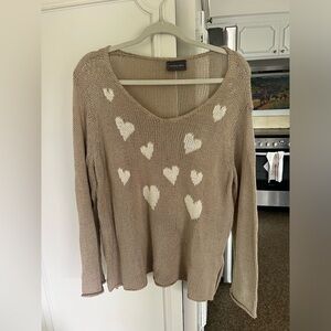 Wooden ships heart sweater m/l
